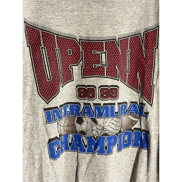 Vintage 90s University Of Pennsylvania Intramural Champions L/S Tee - Picture 2 of 5
